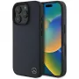 Mercedes-Benz MEHMP16X23RBGVV iPhone 16 Pro Max 6,9 inch Navy Hardcase mit MB Holzimitattleder und MagSafe