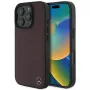 MERCEDES-BENZ Holz-Kunstleder Hard Case für Apple iPhone 16 Pro Max 6,9 inch Rot MagSafe