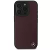 MERCEDES-BENZ Holz-Kunstleder Hard Case für Apple iPhone 16 Pro Max 6,9 inch Rot MagSafe