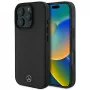 Mercedes-Benz MEHMP16X23RBARK iPhone 16 Pro Max 6,9 inch Black Hardcase Textured and Plain Leather MagSafe