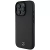 Mercedes-Benz MEHMP16X23RBARK iPhone 16 Pro Max 6,9 inch Black Hardcase Textured and Plain Leather MagSafe
