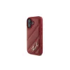Karl Lagerfeld Quilted Signature Case für iPhone 16, Rot