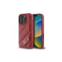 Karl Lagerfeld Quilted Signature Case für Apple iPhone 16 Pro (Rot)