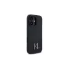 Karl Lagerfeld Shadow Metal Initial Hardcase für Apple iPhone 16 6,1 Zoll - Schwarz