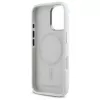Karl Lagerfeld KLHMP16SSCMKMPCH Hardcase Silikonhülle für Apple iPhone 16 6,1 Zoll, Weiß, MagSafe