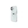 Karl Lagerfeld IML Metal Karl Head MagSafe Hard Case für iPhone 16 Plus 6,7 inch Weiß