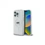 Karl Lagerfeld KLHMP16LHLSKIH Hardcase IML Metal Karl Head MagSafe für Apple iPhone 16 Pro, Weiß
