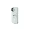 Karl Lagerfeld KLHMP16MHLSKCH iPhone 16 Plus 6.7 Hardcase IML Metal Karl & Choupette Head MagSafe White