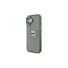 Karl Lagerfeld KLHMP16MHLSKIK iPhone 16 Plus 6,7 inch Hardcase IML Metal Karl Head MagSafe Schwarz