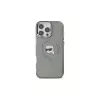 Karl Lagerfeld KLHMP16XHLSKIK iPhone 16 Pro Max 6.9 Black Hardcase IML Metal Karl Head MagSafe
