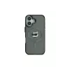 Karl Lagerfeld KLHMP16SHLSCHK iPhone 16 6.1 Black Hardcase IML Metal Choupette Head MagSafe