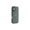 Karl Lagerfeld KLHMP16SHLSCHK iPhone 16 6.1 Black Hardcase IML Metal Choupette Head MagSafe