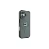 Karl Lagerfeld KLHMP16MHLSCHK iPhone Plus 6,7 Black Hardcase IML Metal Choupette Head MagSafe