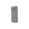 Karl Lagerfeld KLHMP16LHLSCHK iPhone 16 Pro 6,3 Schwarz Hardcase IML Metal Choupette Head MagSafe