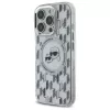 Karl Lagerfeld KLHMP16LHMCKMHT iPhone 16 Pro 6,3 Zoll Transparent IML Monogram Karl & Choupette Head MagSafe Case