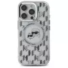 Karl Lagerfeld KLHMP16LHMCKMHT iPhone 16 Pro 6,3 Zoll Transparent IML Monogram Karl & Choupette Head MagSafe Case