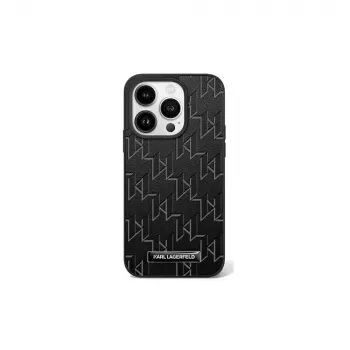 Karl Lagerfeld KLHMP16SPKHPORPK Hardcase Hot Stamp Magsafe für iPhone 16 6.1 Schwarz