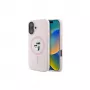 Karl Lagerfeld iPhone 16 Plus 6,7 Zoll Silikon-Hardcase mit Ring und MagSafe - Pink