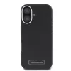 Karl Lagerfeld KLHMP16SPGMSRPK iPhone 16 6,1 Zoll Black Hardcase mit Metallplatte MagSafe