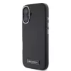 Karl Lagerfeld KLHMP16SPGMSRPK iPhone 16 6,1 Zoll Black Hardcase mit Metallplatte MagSafe