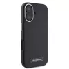 Karl Lagerfeld KLHMP16SPGMSRPK iPhone 16 6,1 Zoll Black Hardcase mit Metallplatte MagSafe