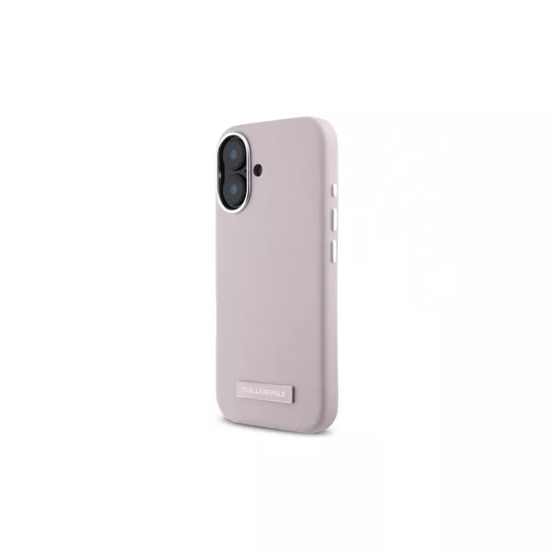 Karl Lagerfeld KLHMP16SPGMSRPP iPhone 16 6,1 Hardcase FW Metal Plate MagSafe Pink