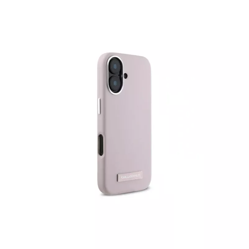Karl Lagerfeld KLHMP16SPGMSRPP iPhone 16 6,1 Hardcase FW Metal Plate MagSafe Pink