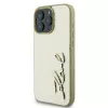 Karl Lagerfeld Metal Signature Hardcase für iPhone 16 Pro 6,3 inch Gold
