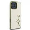 Karl Lagerfeld Metal Signature Hardcase für iPhone 16 Pro 6,3 inch Gold