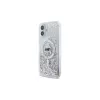 Karl Lagerfeld Liquid Glitter Karl Head MagSafe Hard Case für iPhone 16 Plus, Transparent