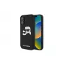 Karl Lagerfeld iPhone 16 Plus 6,7 inch Black Hardcase Silicone Double Heads Print MagSafe