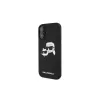 Karl Lagerfeld iPhone 16 Plus 6,7 inch Black Hardcase Silicone Double Heads Print MagSafe