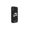 Karl Lagerfeld iPhone 16 Plus 6,7 inch Black Hardcase Silicone Double Heads Print MagSafe