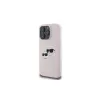 Karl Lagerfeld KLHMP16XSKCHPPLP iPhone 16 Pro Max 6,9 inch Pink Silikon-Hardcase mit Double Heads Print und MagSafe