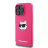 Karl Lagerfeld KLHMP16XSCHPPLF iPhone 16 Pro Max 6,9 Zoll Fuchsia Hartcase Silikon Choupette Head Print MagSafe