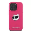 Karl Lagerfeld KLHMP16XSCHPPLF iPhone 16 Pro Max 6,9 Zoll Fuchsia Hartcase Silikon Choupette Head Print MagSafe