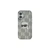 Karl Lagerfeld IML Karl Head Electroplated Case für iPhone 16 (Schwarz)