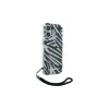 Karl Lagerfeld IML Zebra Pattern & Cord Back Cover für Apple iPhone 16 - Schwarz
