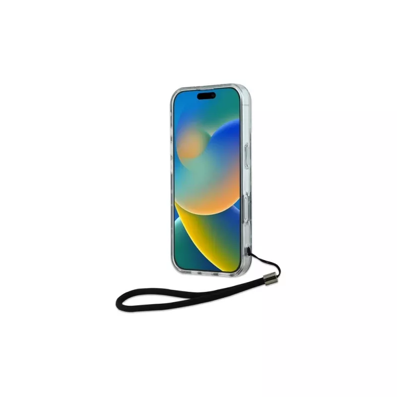 Karl Lagerfeld Zebra With Cord Case für Apple iPhone 16 - Lila