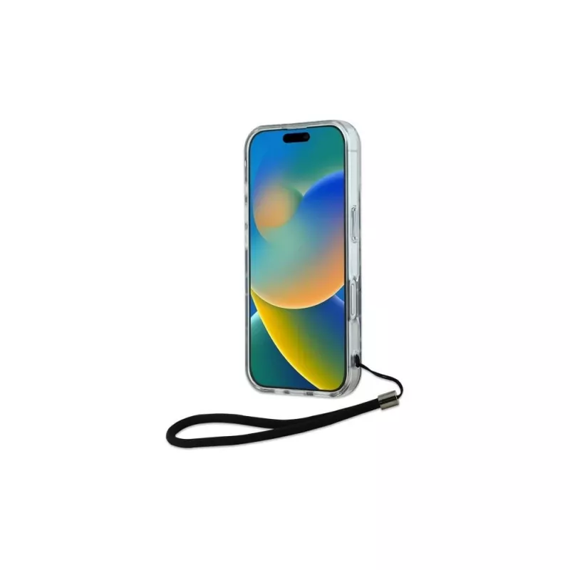 Karl Lagerfeld Zebra With Cord Case für iPhone 16 Plus (Lila)