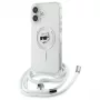 Karl Lagerfeld KLHMP16SHCCHNT iPhone 16 6.1 Hardcase Transparent IML Choupette Head & Cord Magsafe