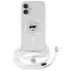 Karl Lagerfeld KLHMP16SHCCHNT iPhone 16 6.1 Hardcase Transparent IML Choupette Head & Cord Magsafe