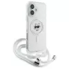 Karl Lagerfeld KLHMP16SHCCHNT iPhone 16 6.1 Hardcase Transparent IML Choupette Head & Cord Magsafe