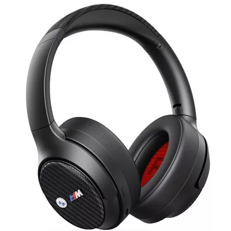 BMW Over-Ear Bluetooth Kopfhörer ANC Schwarz mit Metall-Logos