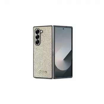 Guess Glitter Script Handyhülle für Samsung Galaxy Z Fold6 - Gold