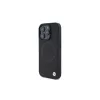 BMW BMHMP16L23RTPK iPhone 16 Pro 6.3 Black Hardcase Sign Leather Half Textured And Circle MagSafe