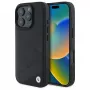 BMW BMHCP16X23RCGPK iPhone 16 Pro Max 6,9 inch Black Hardcase Sign Leather Crossing Lines Pattern