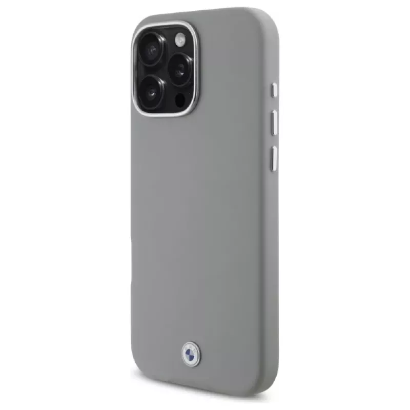 BMW M Collection Sign Full Wrapped Metal Hardcase für Apple iPhone 16 Pro Max 6,9 Zoll Grau MagSafe