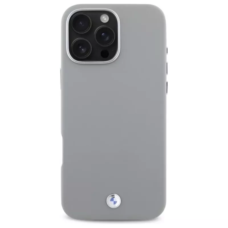 BMW M Collection Sign Full Wrapped Metal Hardcase für Apple iPhone 16 Pro Max 6,9 Zoll Grau MagSafe