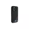 BMW M Perforated Tricolor Line Hardcase für iPhone 16 Pro 6,3 Zoll - Schwarz MagSafe